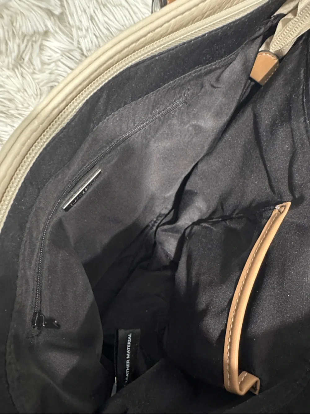 Giani Bernini Black, Cream & Tan Leather Tote